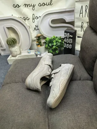 Adidas Gray Velcro Strap Suede Sneakers 6