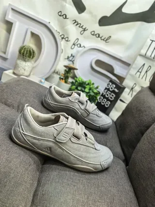 Adidas Gray Velcro Strap Suede Sneakers 9