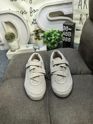 Adidas Gray Velcro Strap Suede Sneakers 10