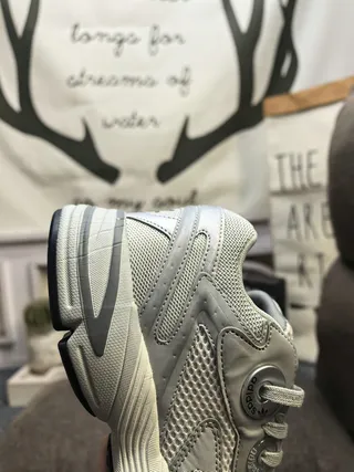 Adidas Gray White Midsole Mesh And Synthetic Overlay Chunky Sneakers 3