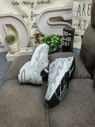 Adidas Gray White Midsole Mesh And Synthetic Overlay Chunky Sneakers 6