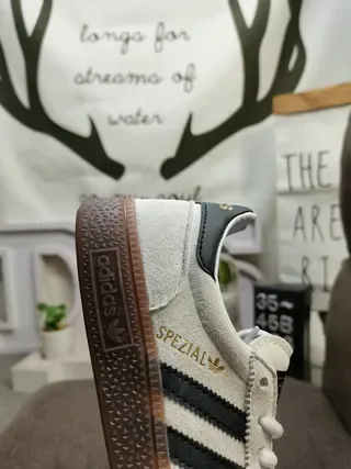 Adidas Handball Spezial White Black Brown Lifestyle Sneakers 4