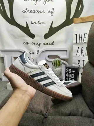 Adidas Handball Spezial White Black Brown Lifestyle Sneakers 6