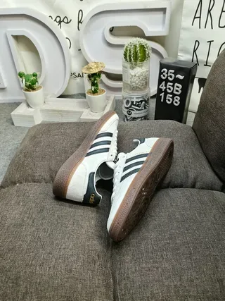 Adidas Handball Spezial White Black Brown Lifestyle Sneakers 7
