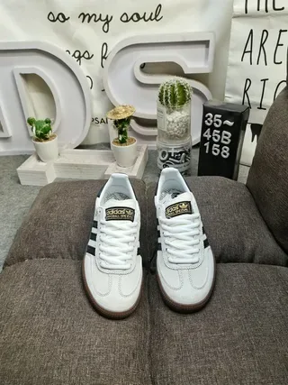 Adidas Handball Spezial White Black Brown Lifestyle Sneakers 10
