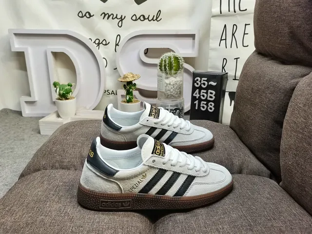 Adidas Handball Spezial White Black Brown Lifestyle Sneakers 11