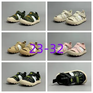 Adidas Enfants Vert Olive et Beige Sandales Casuales