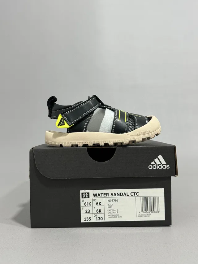 Adidas Enfants Vert Olive et Beige Sandales Casuales 4