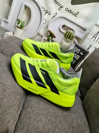 Adidas Lightstrike Pro Neon Yellow Running Shoes 7