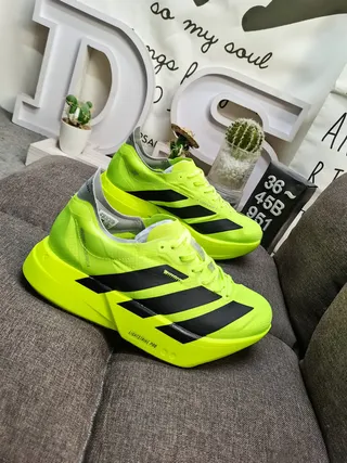 Adidas Lightstrike Pro Neon Yellow Running Shoes 9