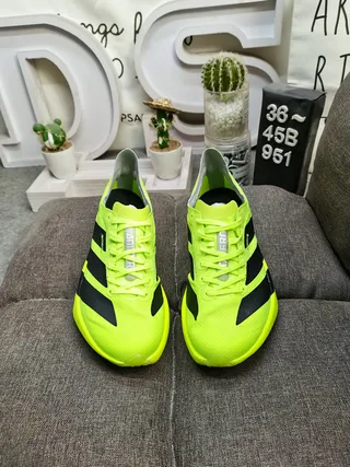 Adidas Lightstrike Pro Neon Yellow Running Shoes 10