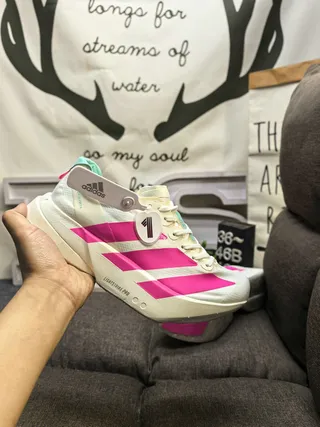 Adidas Lightstrike Pro White Pink Mint Running Shoes 5