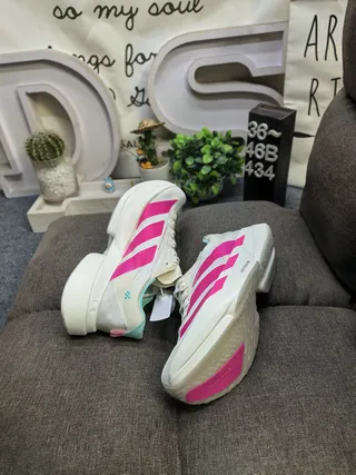 Adidas Lightstrike Pro White Pink Mint Running Shoes 6