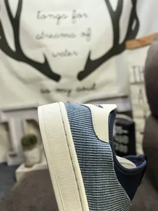 Adidas Navy Blue Slip-On Knit-Panelled Lifestyle Sneakers 3