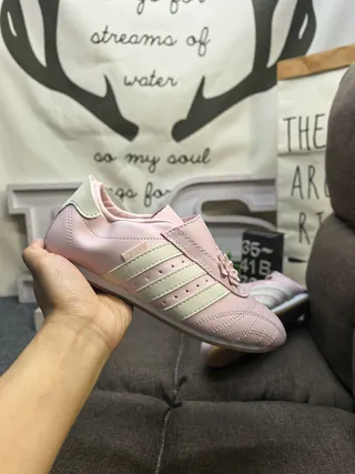 Adidas Pink Green Laceless Velcro Strap Lifestyle Sneakers 5