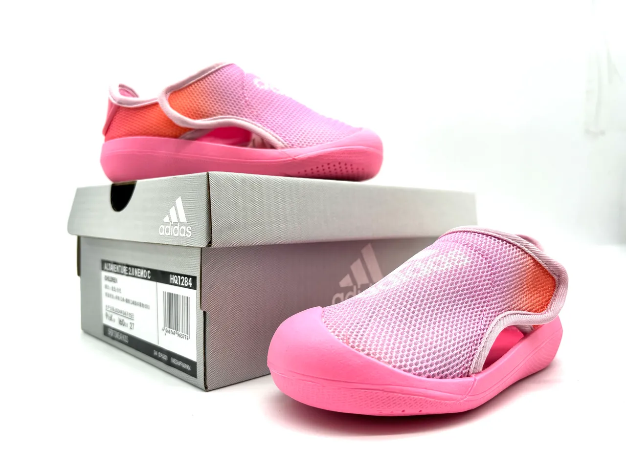 Adidas Pink Orange Slip-On Mesh Upper Casual Shoes 3