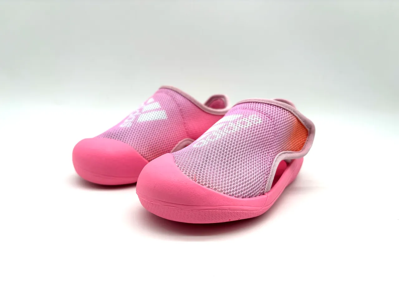 Adidas Pink Orange Slip-On Mesh Upper Casual Shoes 4
