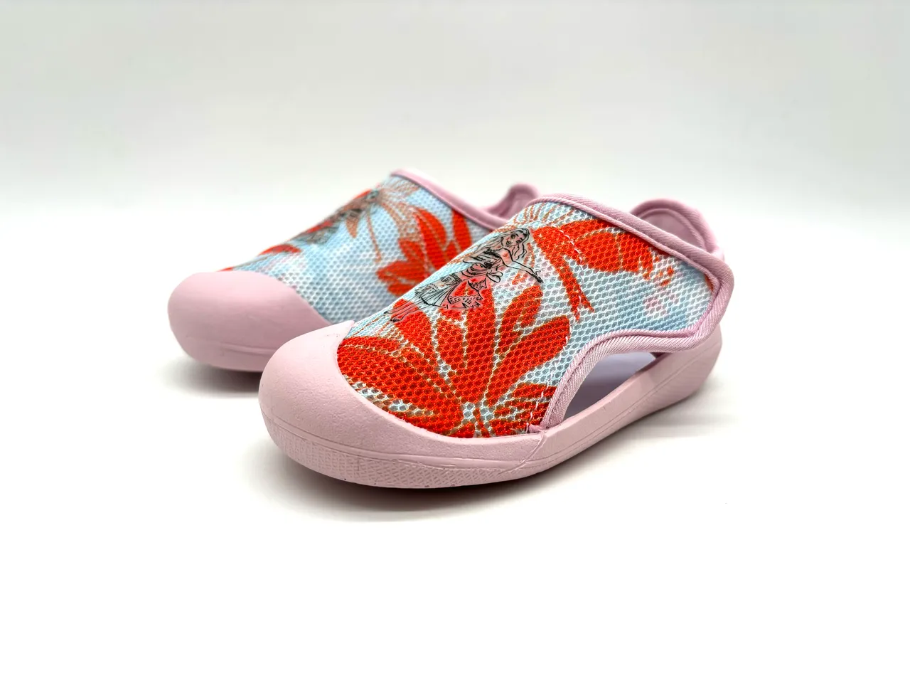 Adidas Pink Orange Slip-On Mesh Upper Casual Shoes 10