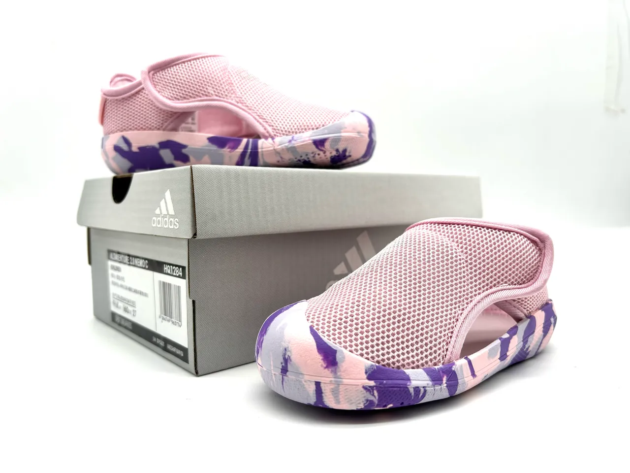 Adidas Pink Orange Slip-On Mesh Upper Casual Shoes 13