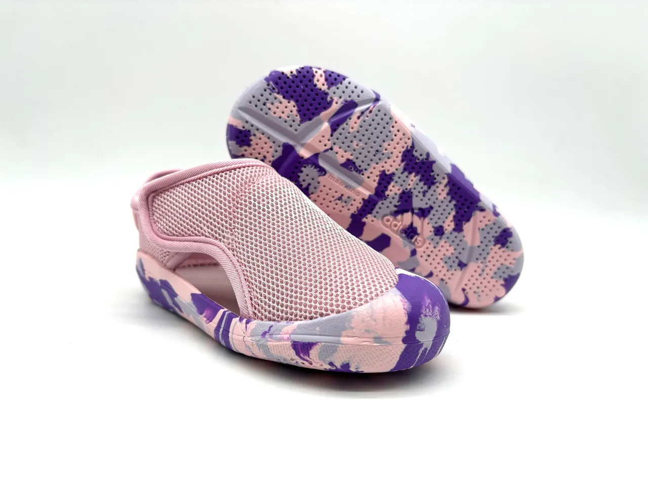 Adidas Pink Orange Slip-On Mesh Upper Casual Shoes 17