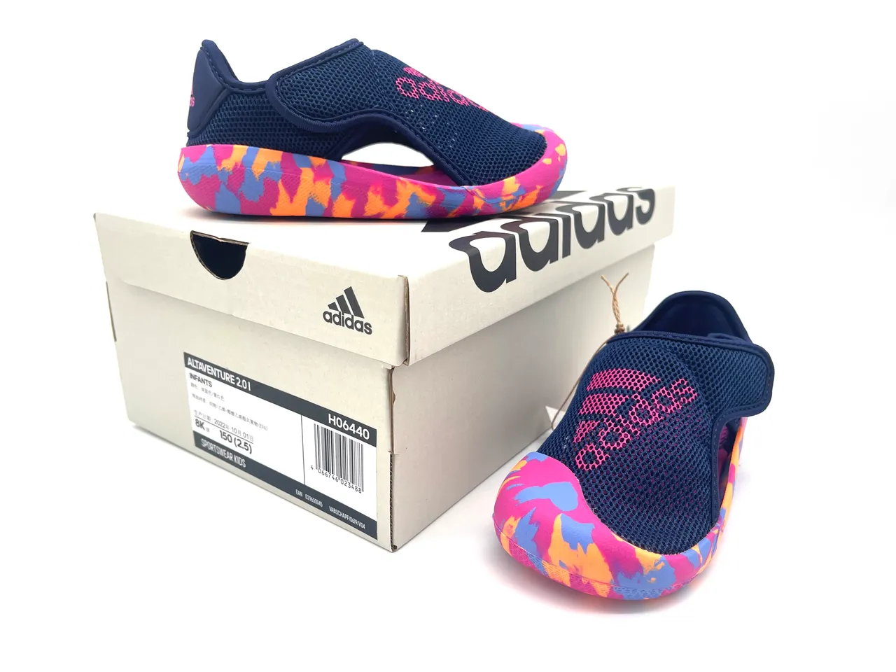 Adidas Pink Orange Slip-On Mesh Upper Casual Shoes 24