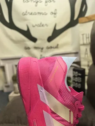 Adidas Pink White Chunky Sculpted Midsole Three-Stripe Side Branding Lifestyle Sneakers 3
