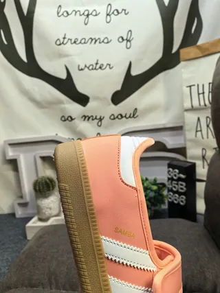 Adidas Pink White Laceless Mary Jane Silhouette Velcro Strap Closure Lifestyle Sneakers 3