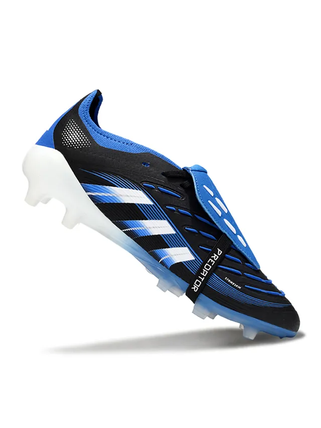 Adidas Predator Accuracy Black Blue White Firm-Ground Soccer Shoes 2