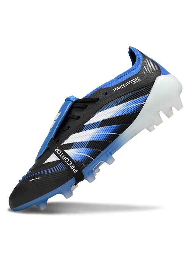 Adidas Predator Accuracy Black Blue White Firm-Ground Soccer Shoes 3