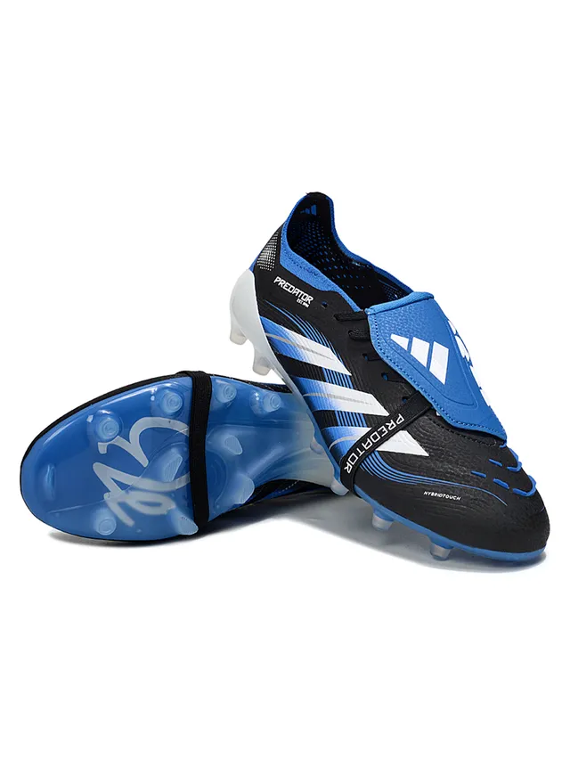 Adidas Predator Accuracy Black Blue White Firm-Ground Soccer Shoes 4