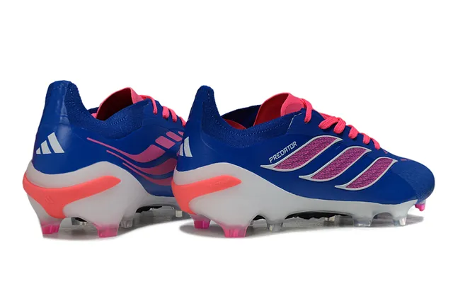 Adidas Predator Azul Rosa Botines de fútbol Low-Cut Empiñe Sintético Texturizado para Tierra Firme 5