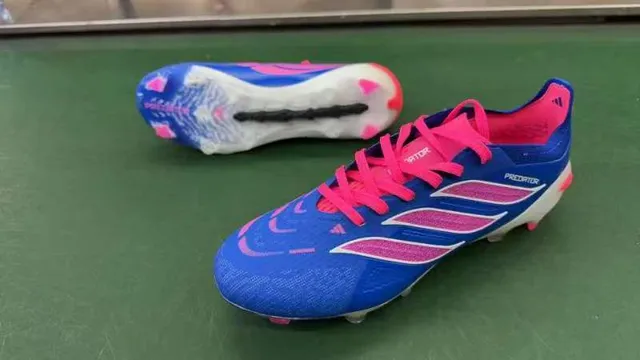 Adidas Predator Azul Rosa Botines de fútbol Low-Cut Empiñe Sintético Texturizado para Tierra Firme 8