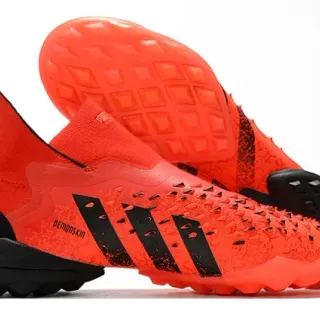 Adidas Predator Freak Demonskin Zapatos de fútbol Turf Naranja Negro