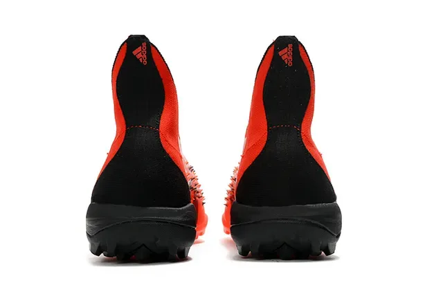 Adidas Predator Freak Demonskin Chaussures de football Turf Orange Noir 4