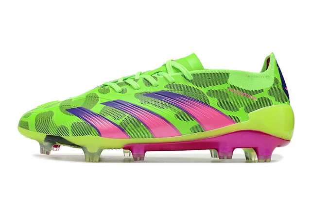 Adidas Predator Neon Lime Green Magenta Purple Firm-Ground Soccer Shoes 7