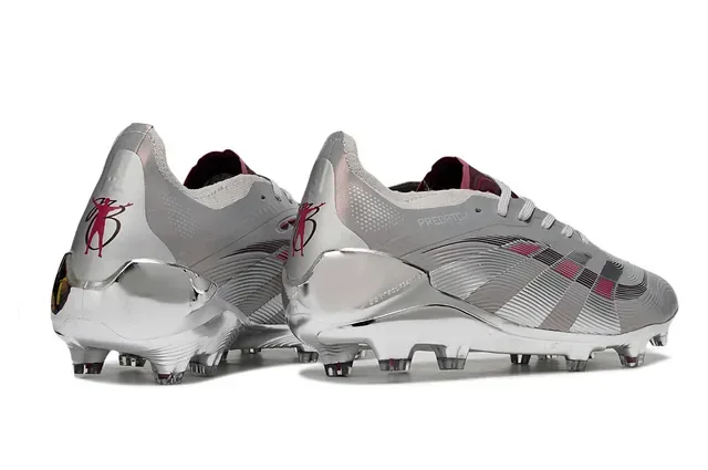 Adidas Predator Argent Rose Métallique Iridiscent Accent Terrain Ferme Chaussures de football 4