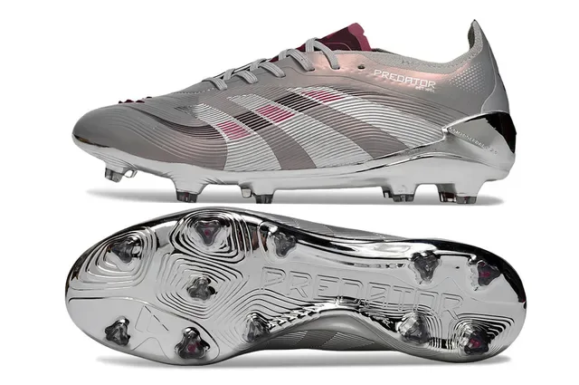 Adidas Predator Argent Rose Métallique Iridiscent Accent Terrain Ferme Chaussures de football 5