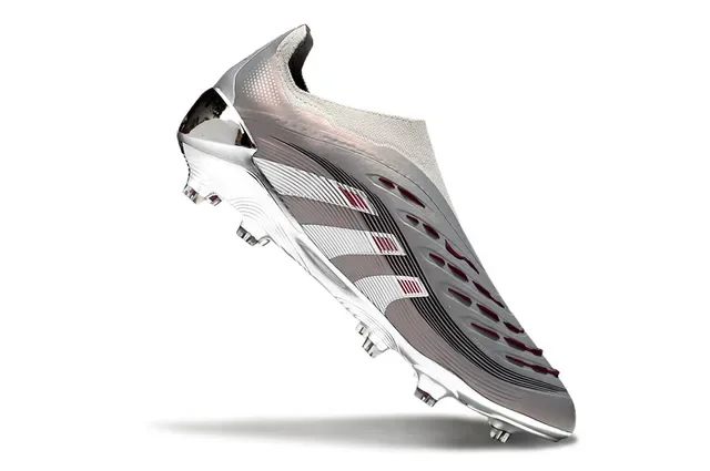 Adidas Predator Argent Rose Métallique Iridiscent Accent Terrain Ferme Chaussures de football 7