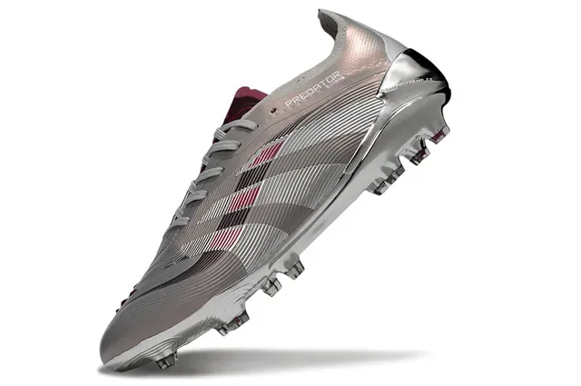 Adidas Predator Argent Rose Métallique Iridiscent Accent Terrain Ferme Chaussures de football 8