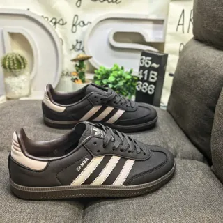 Adidas Samba Black and Beige Lifestyle Sneakers
