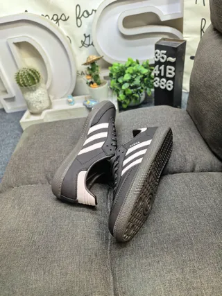 Adidas Samba Black and Beige Lifestyle Sneakers 6