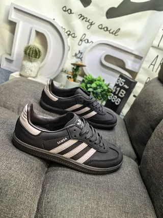 Adidas Samba Black and Beige Lifestyle Sneakers 9