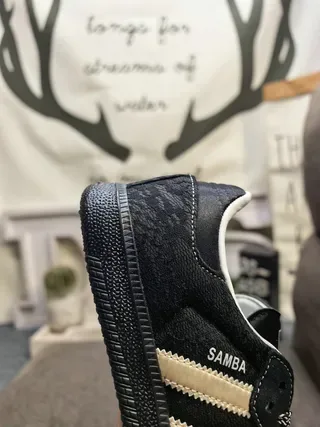Adidas Samba Black and Beige Lifestyle Sneakers 3