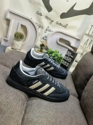 Adidas Samba Black and Beige Lifestyle Sneakers 9
