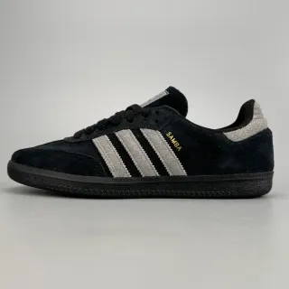 Adidas Samba Black and Gray Suede Lifestyle Sneakers