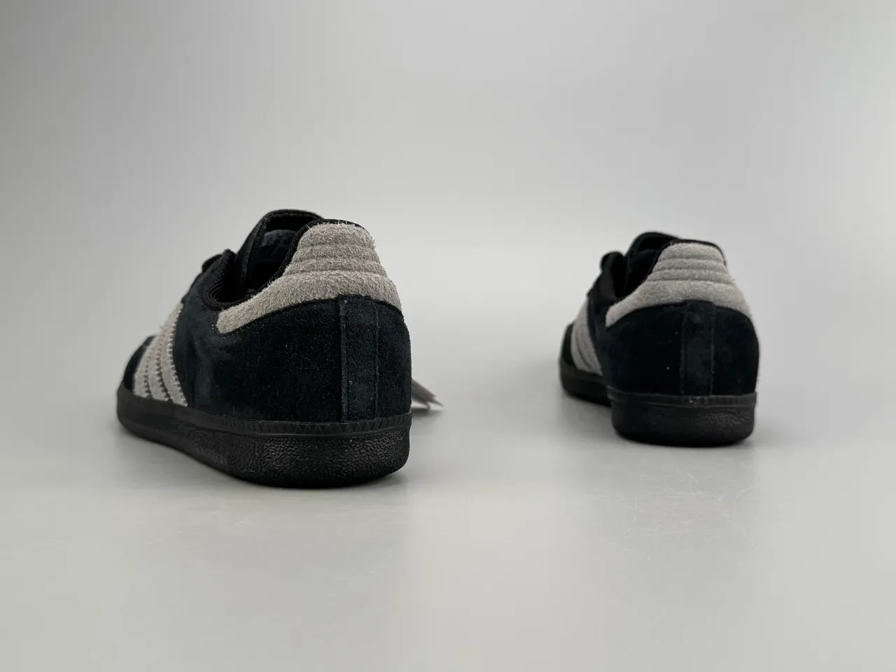 Adidas Samba Black and Gray Suede Lifestyle Sneakers 4