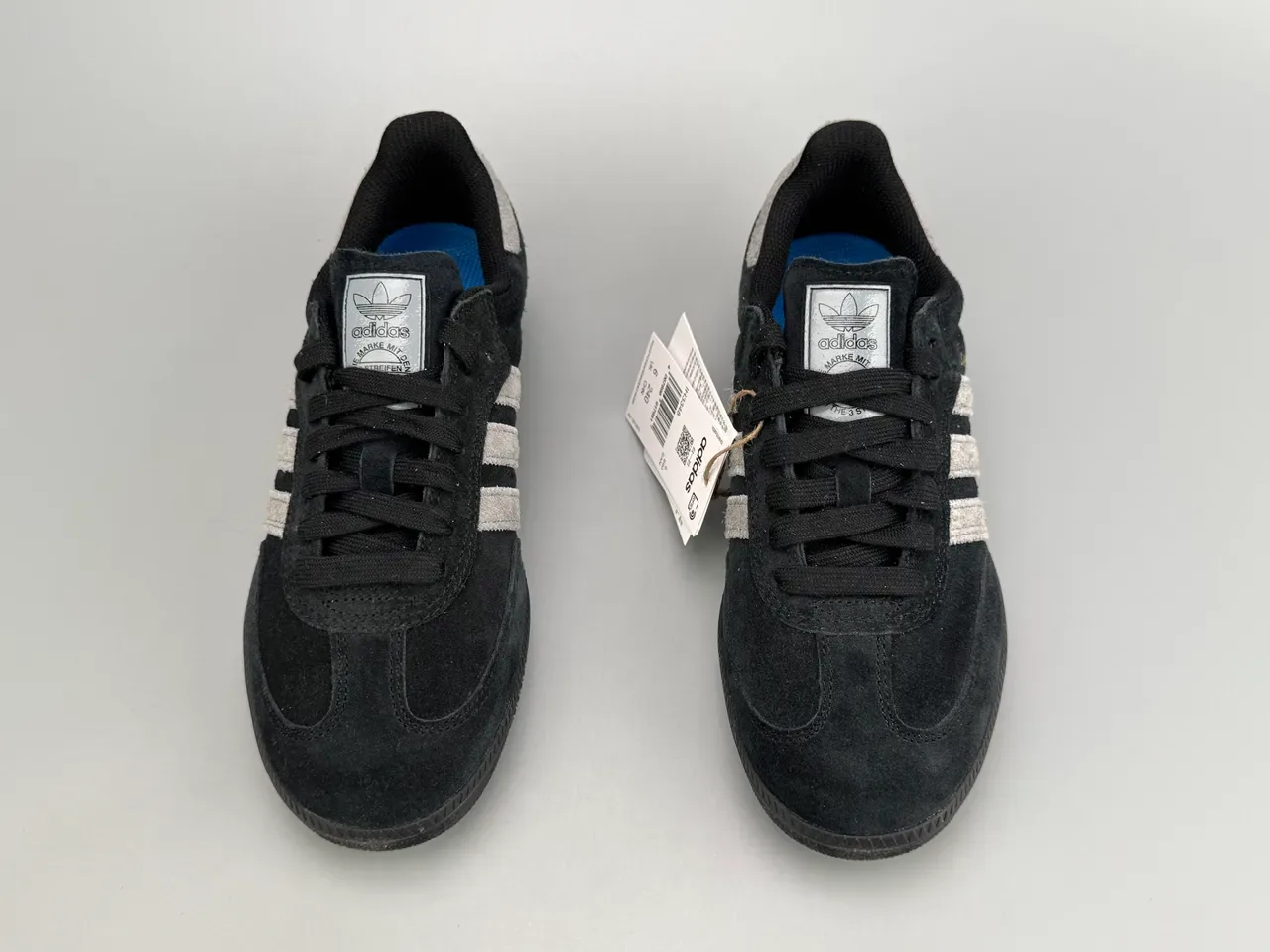 Adidas Samba Black and Gray Suede Lifestyle Sneakers 7