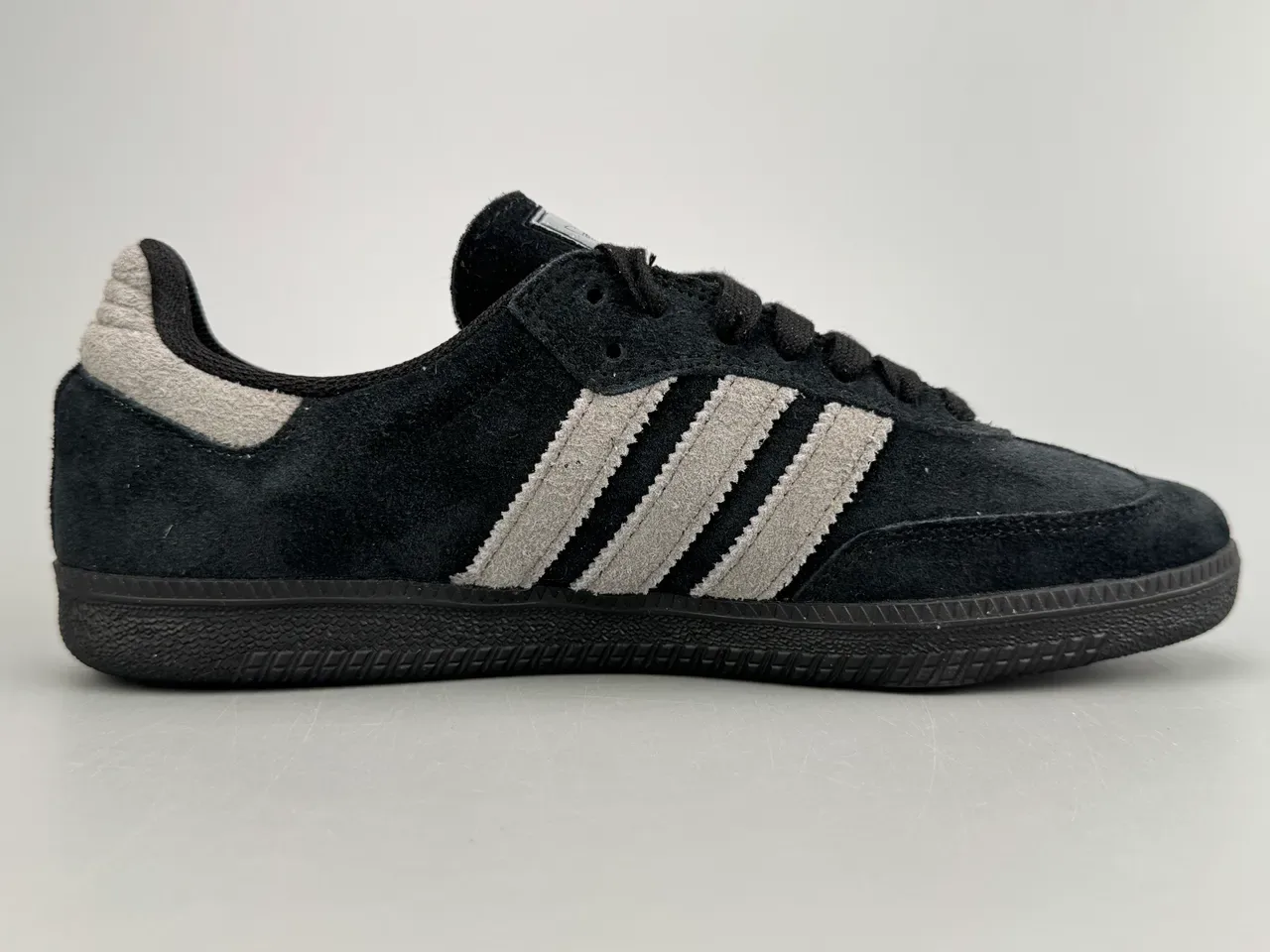 Adidas Samba Black and Gray Suede Lifestyle Sneakers 10