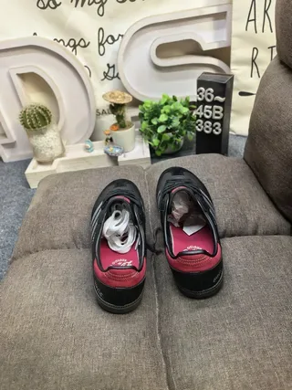 Adidas Samba Black and Pink Leather Lifestyle Sneakers 8