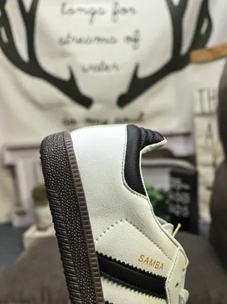 Adidas Samba Black White Gray Lifestyle Sneakers 13